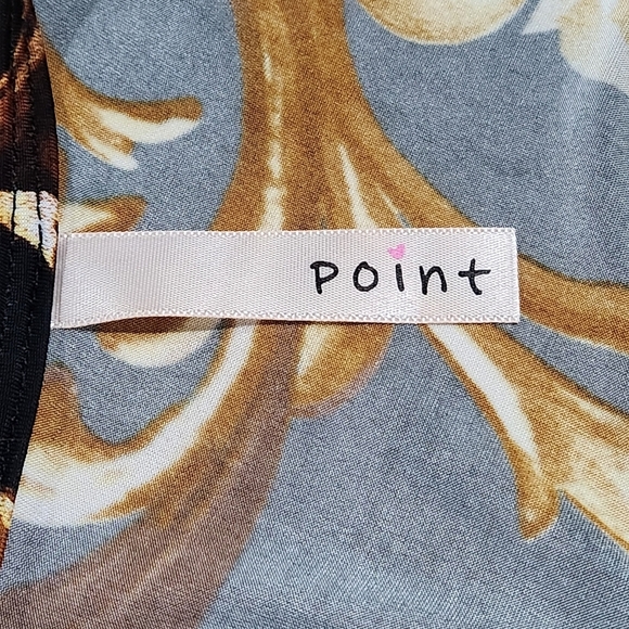 Women's Sleek ¾ Sleeve Gold and Black Swirl Back Split Maxi Dress Size Small - Picture 7 of 8